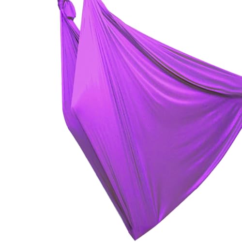 Deewar Luftseide für Zuhause | Yogahandtücher Trapezschaukel | 5 m langes Aerial-Yoga-Handtuch, Schaukel- und Akrobatiktuch für verbesserte Yoga-Inversionen, Flexibilität und Rumpfstärke von Deewar