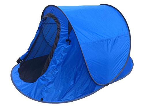 DEFACTO Pop-Up-Zelt –Premium Zweites Zelt 2–3 Personen – Wasserdichter Outdoor-Camping-Schutz Mit Einfacher Aufbau – Inklusive Heringe Und Seile – Tragbares Für Camping/Wanderungen - Orange (Blau) von DEFACTO