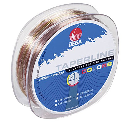 Dega TAPER LINE 4-color SCHLAGSCHNUR 4-farbig (Ø 0.37 - 0.60 mm) von Dega