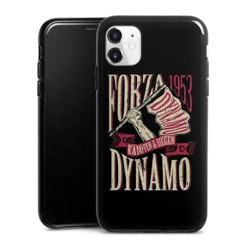 Silikon Hülle kompatibel mit Apple iPhone 11 Case schwarz Handyhülle SG Dynamo Dresden Bundesliga SGD von DeinDesign
