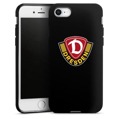Silikon Hülle kompatibel mit Apple iPhone 8 Case schwarz Handyhülle Offizielles Lizenzprodukt SG Dynamo Dresden Fußball von DeinDesign