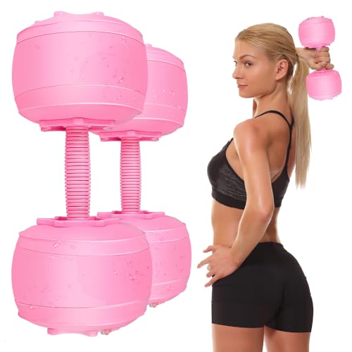 Water Filled Dumbbells Set for Women, Travel Weights, Adjustable Free Water Dumbbells Up to 5~12 Lbs(1 Pair) for Exercise Fitness Yoga Training. von Deiris