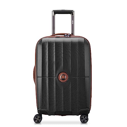 DELSEY Paris St. Tropez Hardside Erweiterbares Gepäck mit Spinner-Rädern, schwarz, Checked-Medium 24 Inch, St. Tropez Hartschalengepäck, erweiterbar, mit Rollen von DELSEY PARIS