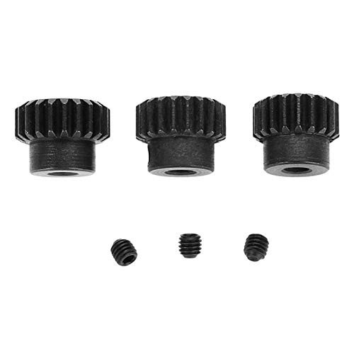 Demeras 48DP ￠ 3.175mm 13-15T 16-18T 19-21T 21T-23T Chromstahl Motorritzel Getriebe Combo Langlebige und robuste Zahnräder für 1/10 Auto(19T 20T 21T) von Demeras