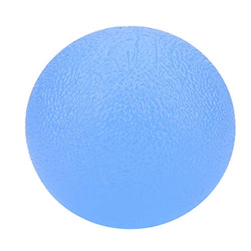 Demeras Handtherapie-Ball für Fingerkraftübung Silikon-Stressabbau-Ball Mehrere Farben(Blau) von Demeras