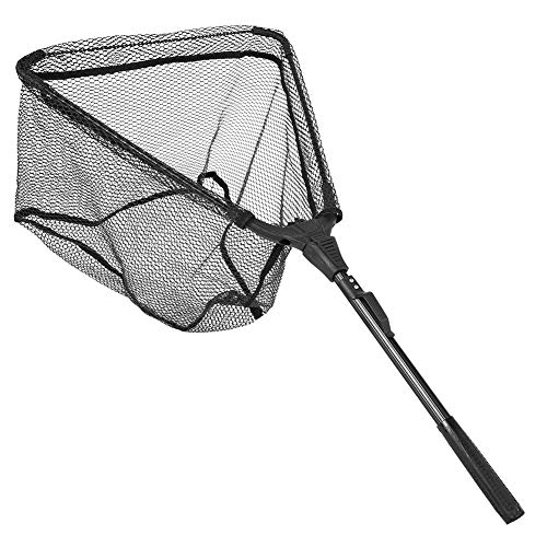Fischerei Kescher Teleskop Fischerei Klapp Klappnetz Aluminiumlegierung Fischerei Kescher Pole Gummigriff(40 * 40) von Demeras