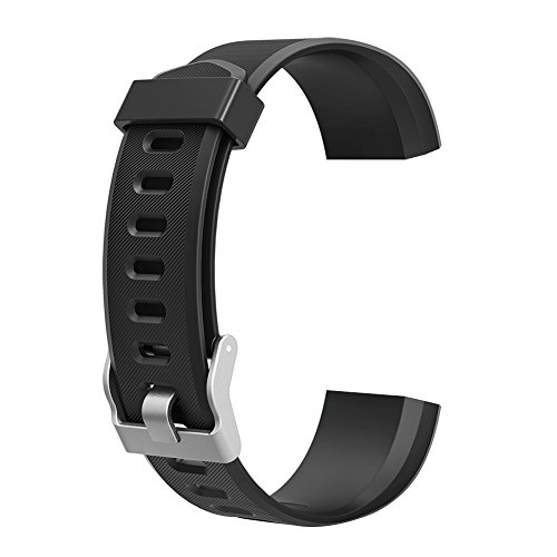 Demiawaking Armband Ersatz Zubehör für ID115Plus HR Smart Watch (Schwarz) von Demiawaking