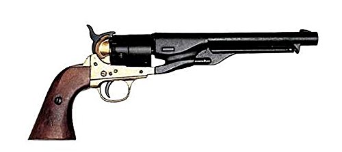 Deko Waffe Colt Modell M 1860, schwar/Messing Civil War Army von Denix