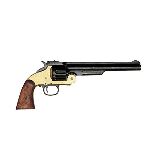 Deko Waffe Shofield Revolver 1869, Replika, Schwarz Messing von Denix