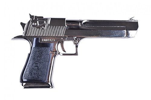 Denix Replik Pistole Desert Eagle,nickelfarben USA/Israel 1982 von Denix
