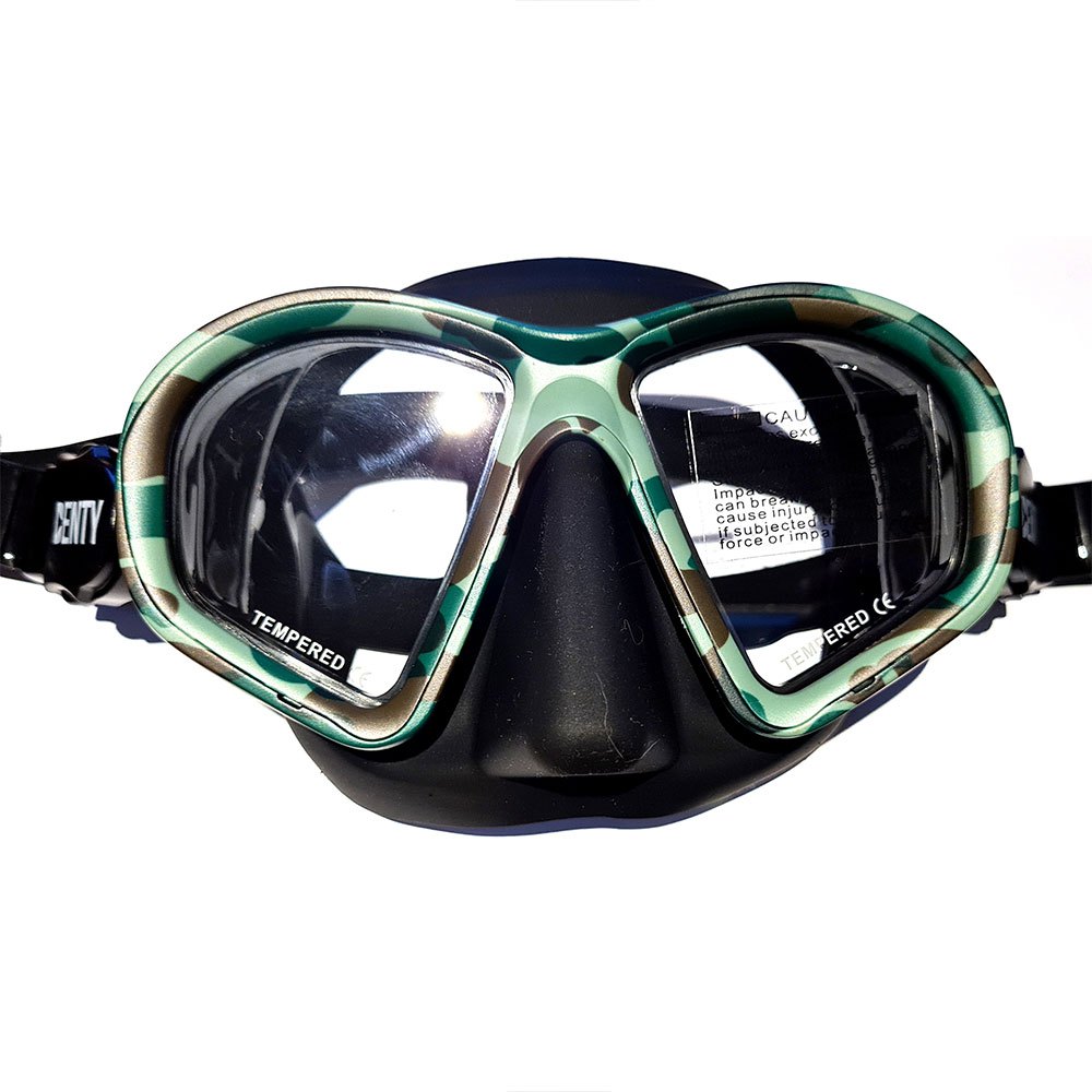 Denty Camo Spearfishing Mask Grün von Denty