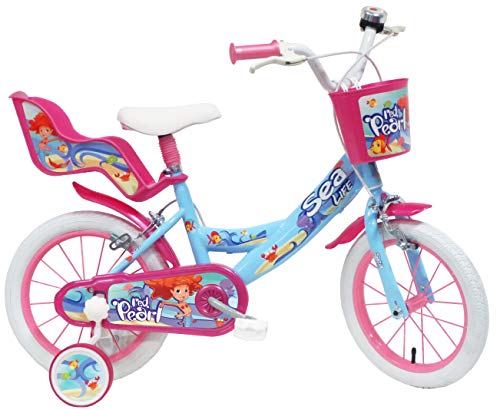 Denver 14" Sea Life Ref. 2295, Kinderfahrrad, Hellblau/Fuxia/Weiß von Denver