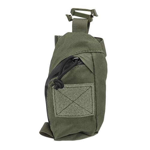 Tactical Accessory Pouch, Clip-on Pouch Backpack Shoulder Strap Bag, EDC Utility Tools Pouch für Jagdzubehör(OD-Grün) von Deosdum