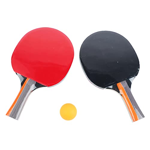 Ping-Pong-Paddel-Set, Tragbarer Tischtennisschläger, Professioneller Tischtennis-Paddel mit Bällen, Aufbewahrungskoffer, Einfach zu Kontrollieren, Starke Klebrigkeit von Depisuta
