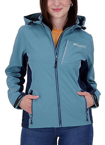 Deproc Active Damen Softshelljacke mit abnehmbarer Kapuze Übergangsjacke Windbreaker NUNAVUT WOMEN von DEPROC-Active