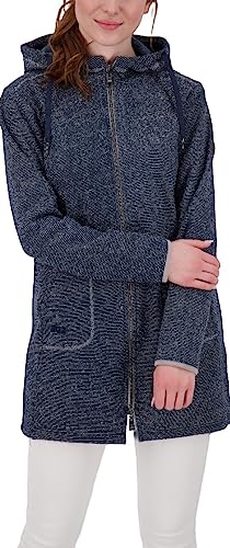 Deproc Active Damen Strickfleecejacke Fleecejacke Übergangsjacke Windbreaker mit Kapuze KENNEWICK II von Deproc Active