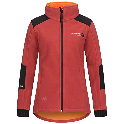 Deproc Active Damen Strickfleecejacke Fleecejacke mit leichter Kapuze Übergangsjacke Windbreaker CANADA von DEPROC-Active