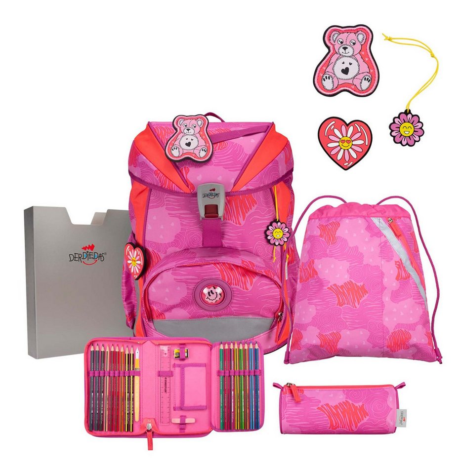 DerDieDas® Schulranzen Schulranzenset 5-teilig (Set, 5-tlg) von DerDieDas®