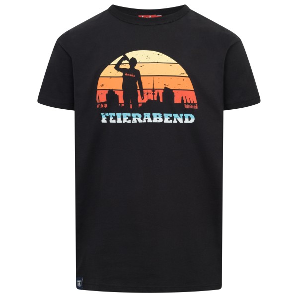 Derbe - S/S Feierabend - T-Shirt Gr S schwarz von Derbe