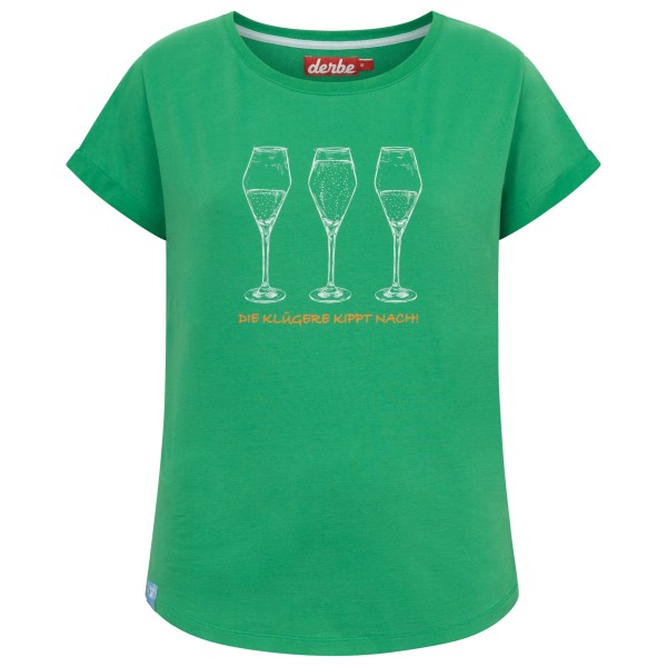 Derbe - Women's S/S Die Klügere - T-Shirt Gr XS grün von Derbe