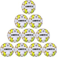 10er Ballpaket DERBYSTAR Apus S-Light 290g Leicht-Fußball weiß/gelb/rot 3 von Derbystar