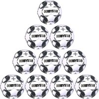 10er Ballpaket DERBYSTAR Apus TT Fußball 32 Panel mit Hybrid-Technologie und FIFA Basic Zertifikat weiß/schwarz 5 von Derbystar