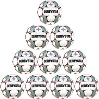 10er Ballpaket DERBYSTAR Stratos TT Dual-Bonded Fußball mit FIFA-Basic Zertifikat weiß/blau/orange 4 von Derbystar