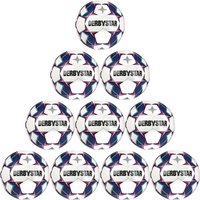 10er Ballpaket DERBYSTAR Tempo APS Spielball weiß/blau/pink 5 von Derbystar