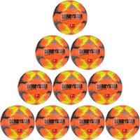 10er Ballpaket DERBYSTAR offizieller 2. Bundesliga Brillant APS High Visible Winter-Spielball 2022/23 orange 5 von Derbystar