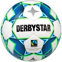DERBYSTAR Gamma TT Fairtrade Fußball weiß/blau/grün 5 von Derbystar