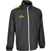 DERBYSTAR Madrid Allwetterjacke Kinder schwarz/gelb 116 von Derbystar