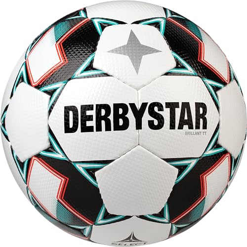DERBYSTAR Unisex – Erwachsene Brillant TT Trainingsball, Weiss, 5 von Derbystar