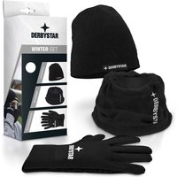 DERBYSTAR Fleece-Winterset Mütze+Handschuhe+Neckwarmer 11 von Derbystar