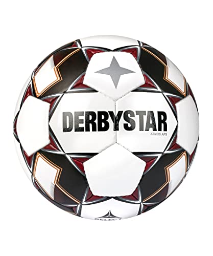 Derbystar Atmos Aps V22 Fußball Weiss Schwarz Rot 5 von Derbystar
