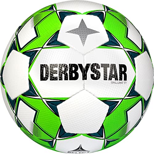 Derbystar Brillant Fußballbälle Weiss Grün Grau 5 von Derbystar