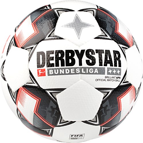 Derbystar Bundesliga Brillant APS, 5, weiß schwarz rot, 1800500123 von Derbystar
