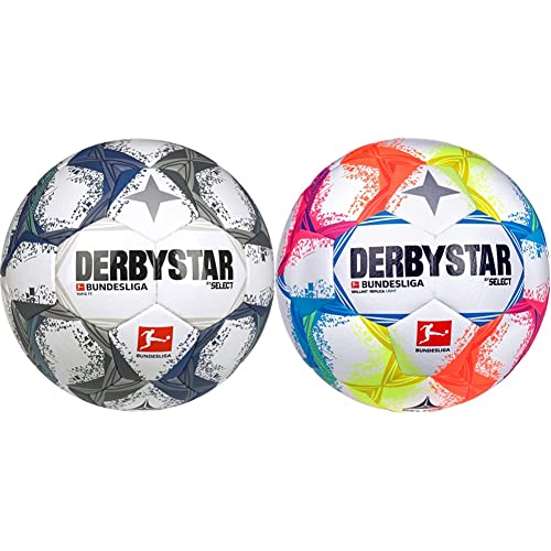 Derbystar Bundesliga Topic TT v22, Weiss, 5 & Unisex – Erwachsene Briljant Ball, Mehrfarbig, 5 EU von Derbystar