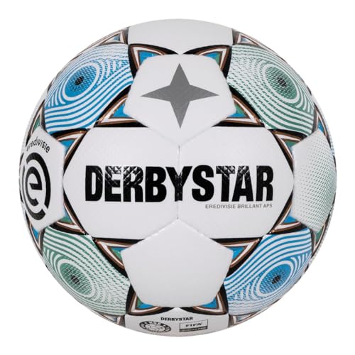 Derbystar Equipment - Fußbälle Brillant APS Eredivisie Spielball 2023/2024 Weiss 5 von Derbystar