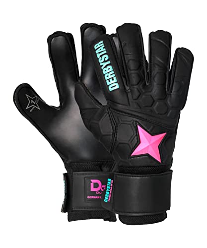 Derbystar Equipment - Torwarthandschuhe Pect Attack XP v20 TW-Handschuh schwarzpinkgruen 12 von Derbystar