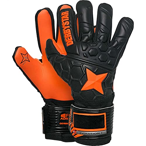 Derbystar Evolution I Handschuhe Unisex, schwarz orange, 12 von Derbystar