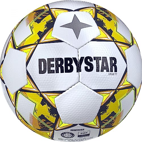 Derbystar Fußball Apus TT v23 Weiß/Gelb Größe 5 von Derbystar