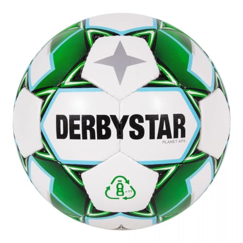 Derbystar 112038 Planet APS Spielbälle Weiss Grün Schwarz 5 von Derbystar