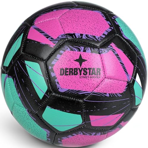 Derbystar Fußball Street Soccer grün/pink/schwarz v23 Größe 5 von Derbystar