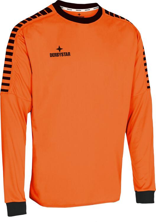 Derbystar Hyper Torwarttrikot Kinder orange schwarz 6059140720 Gr. 140 von Derbystar