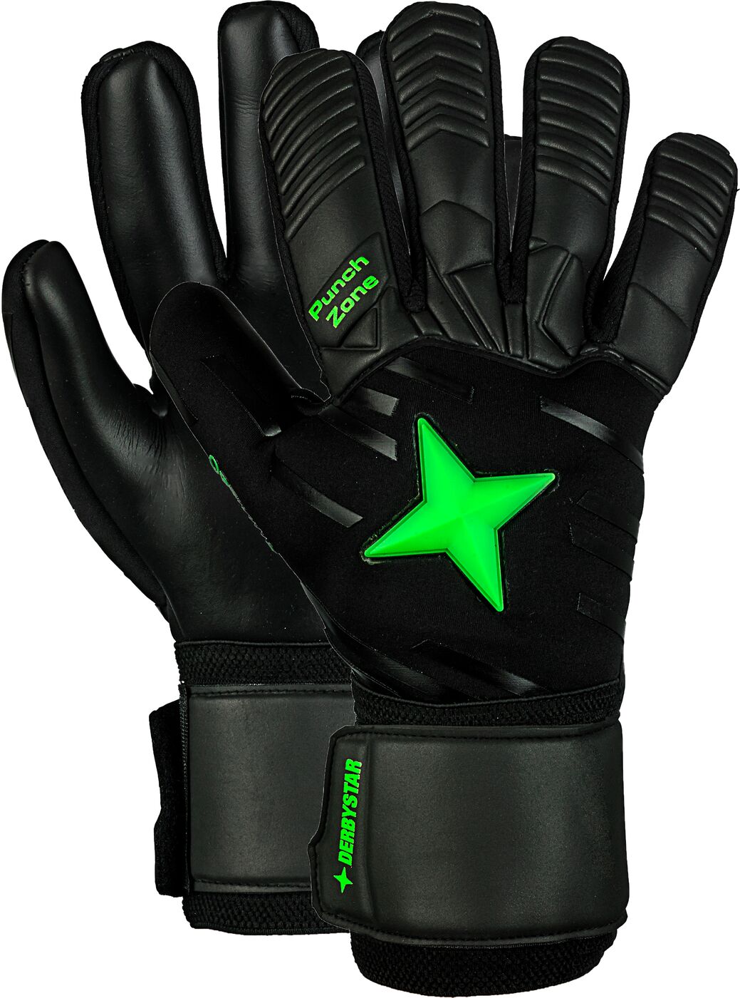 Derbystar Optimus v23 Torwarthandschuhe schwarz grün 9 von Derbystar