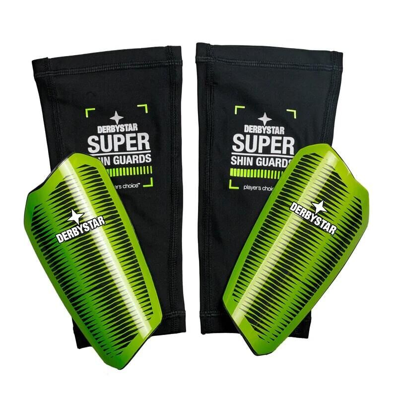 Derbystar SBS-SUPER v25 Schienbeinschoner schwarz/grün S von Derbystar