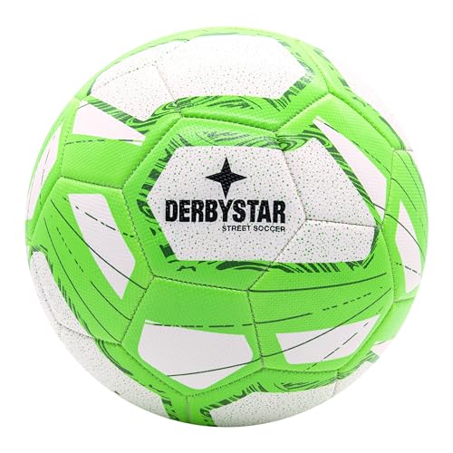 Derbystar Street Soccer Fußball in Größe 5 - Der Neue Freizeit Fußball in weiß-grün von Derbystar