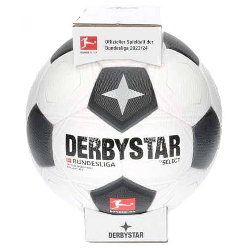 DERBYSTAR Unisex – Erwachsene Bundesliga Brillant APS Classic v23 Fußball, weiß, 5 von Derbystar