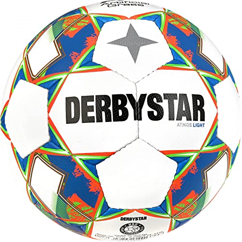 Derbystar Unisex Jugend Atmos Light AG v23 Fußball, weiß orange, 4 von Derbystar