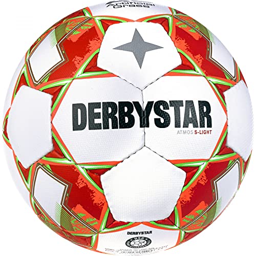 Derbystar Unisex Jugend Atmos S-Light AG v23 Fußball, weiß orange, 3 von Derbystar
